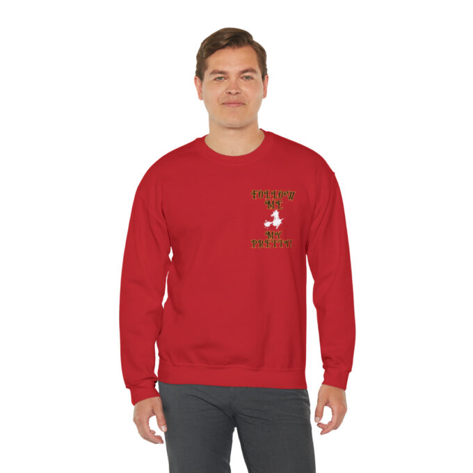 A man wearing a red sweatshirt with the words " never too late to start something ".