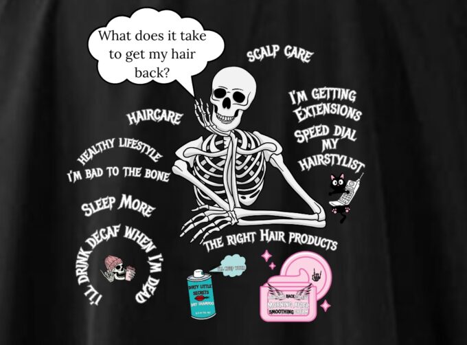 Skeleton Cutting Cape up close view