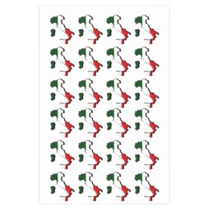 Italy Italian Flag Map Wrapping Paper