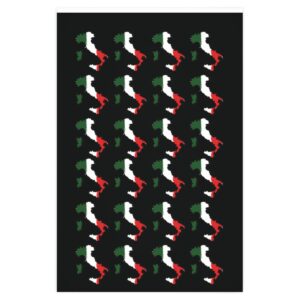 Italy Italian Flag Map Wrapping Paper