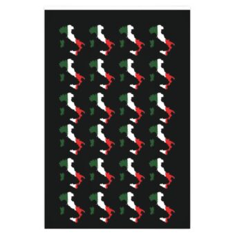 Italy Italian Flag Map Wrapping Paper