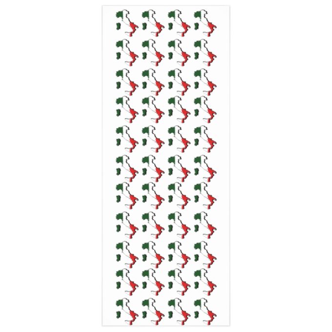 Italy Italian Flag Map Wrapping Paper