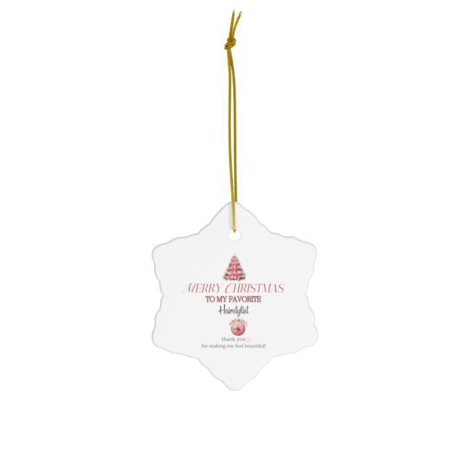 Hairstylist Christmas Ornament
