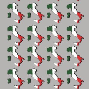Italian Flag Map Wrapping Paper