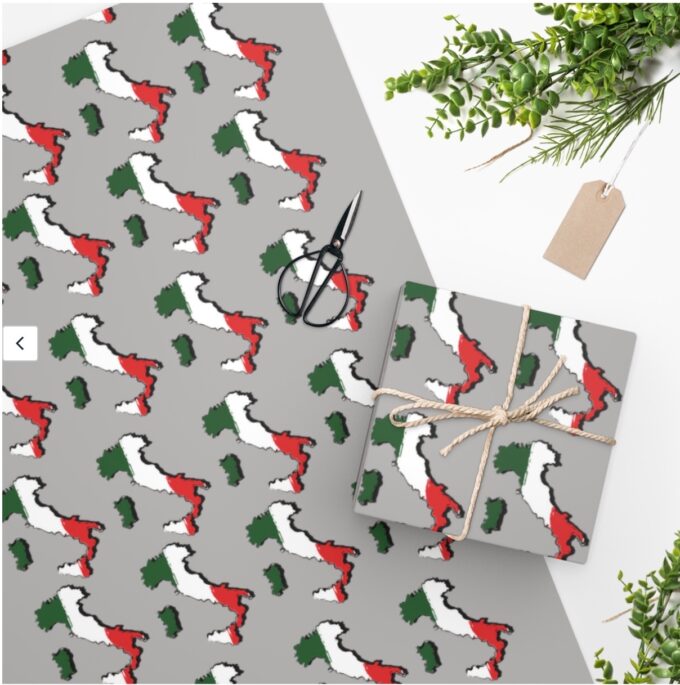 Italian Flag Wrapping Paper