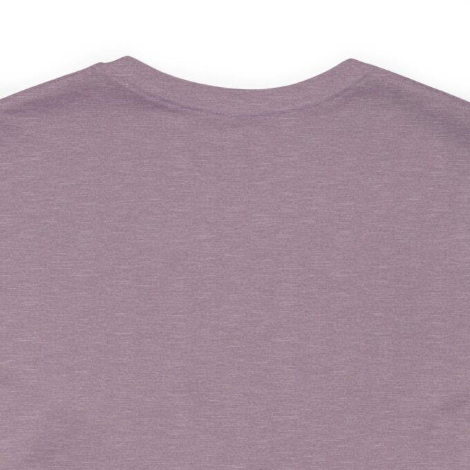 A close up of the back of a t shirt
