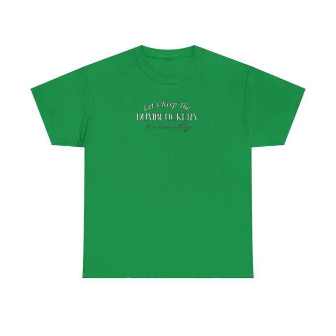 A green t-shirt with the words " i am an irish girl ".
