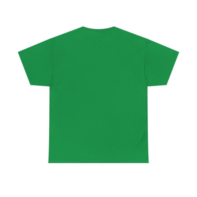 A green shirt with the word " chicago " on it.
