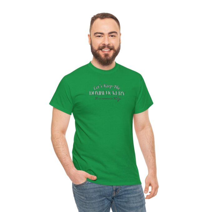 A man with beard and glasses wearing green shirt.