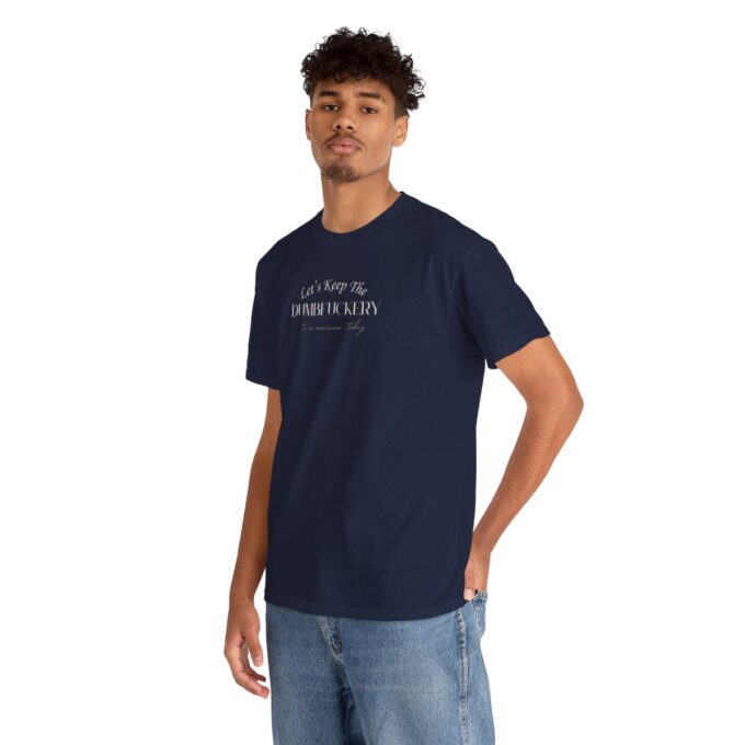 A man wearing jeans and a t-shirt