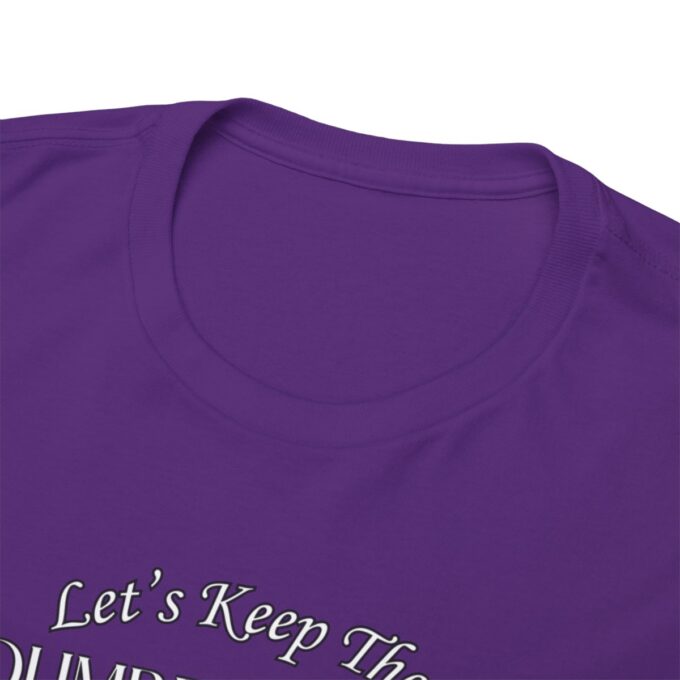 A purple t-shirt with the words " let 's keep this u. S. Military family alive ".