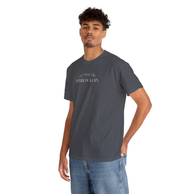 A man wearing jeans and a t-shirt
