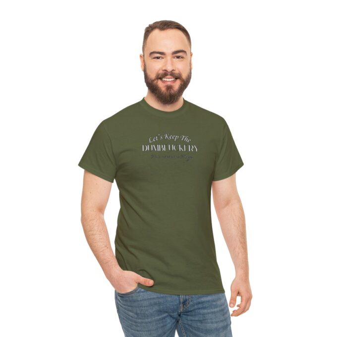 A man wearing jeans and a t-shirt