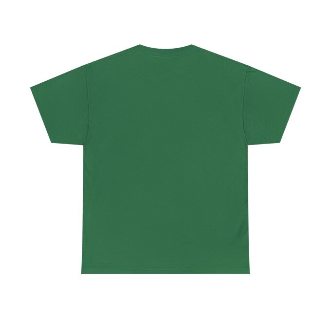 A green t-shirt with the back of it.