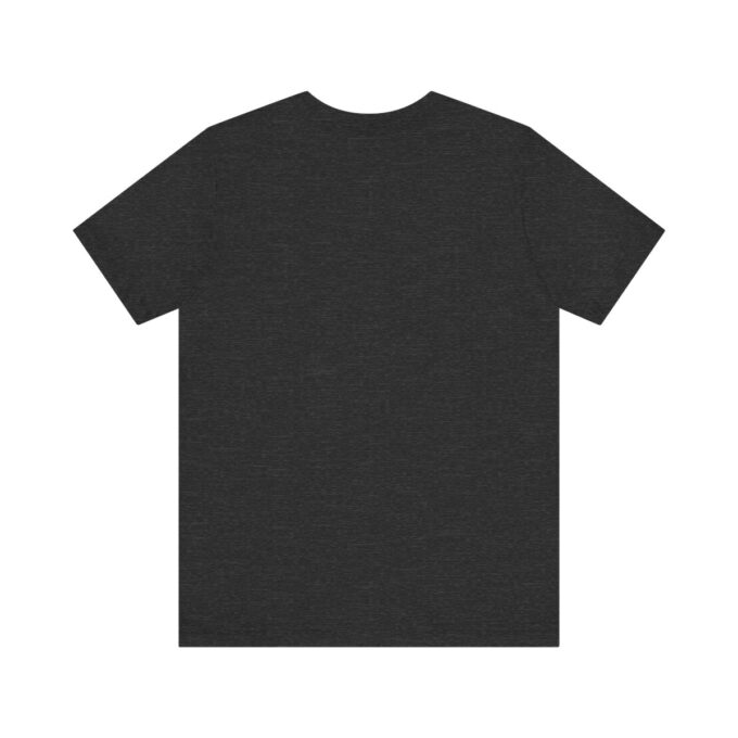 A black t-shirt with the back of it.