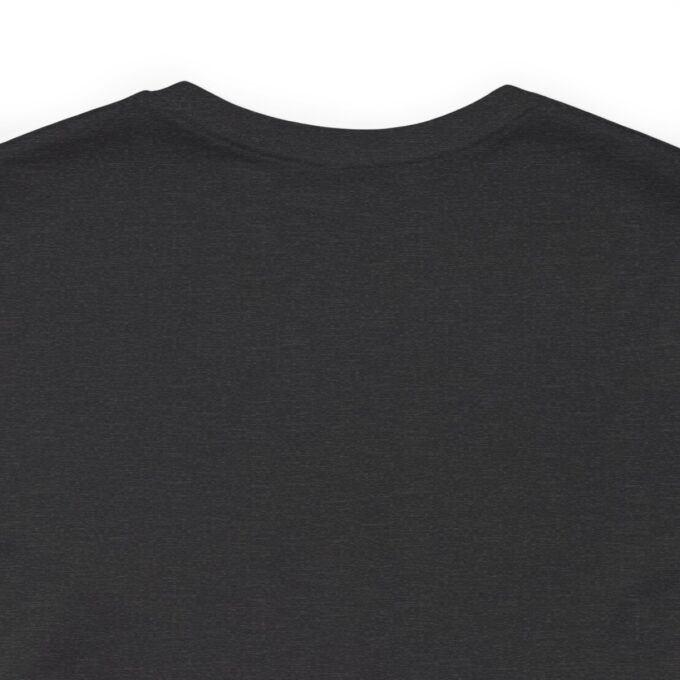 A black shirt with the word " no " written on it.
