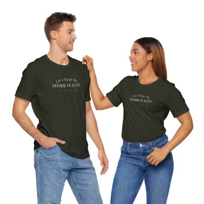 A man and woman standing next to each other.